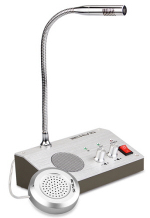 Elektronischer Durchsprecher für Glas