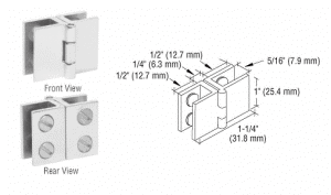 Glass Door Hinges for Glass Doors and Cabinets