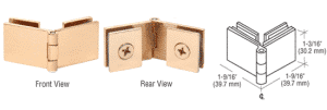 Glass Door Hinges for Glass Doors and Cabinets