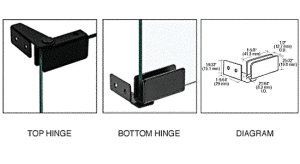 Glass Door Hinges for Glass Doors and Cabinets