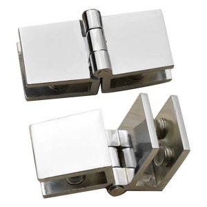 Glastürscharniere zum Klemmen bis 8 mm Glastüren oder Glasvitrinen.