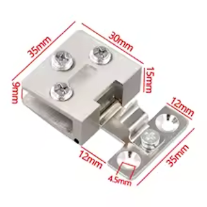 Glastürscharniere für 5 mm bis 8 mm Glastüren und Glasvitrinen.