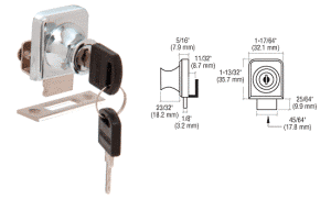 No-Drill Glass Door Lock