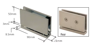 Zapfenband für Glastüren.
